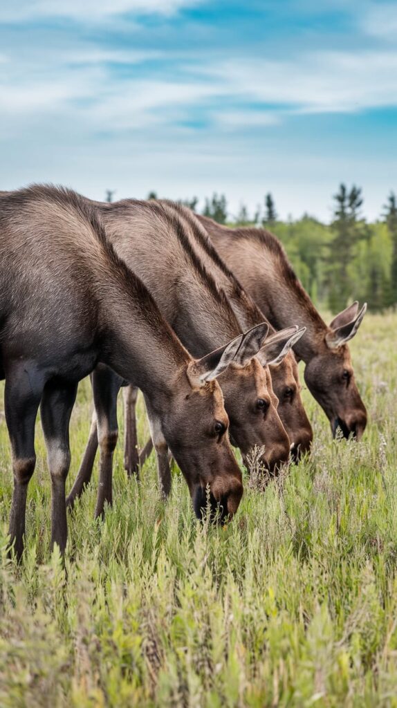 moose eating