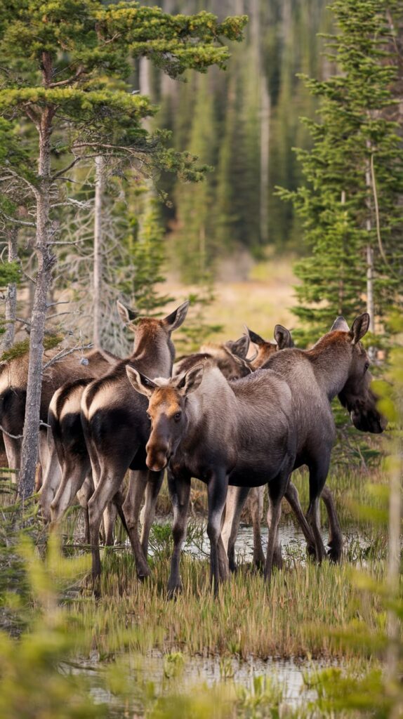 pairs of moose