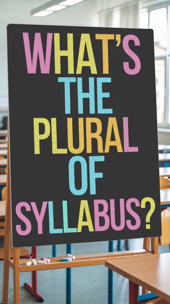 black board plural syllabus