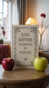 End Rhyme examples in Poetry - Grammar Beacon