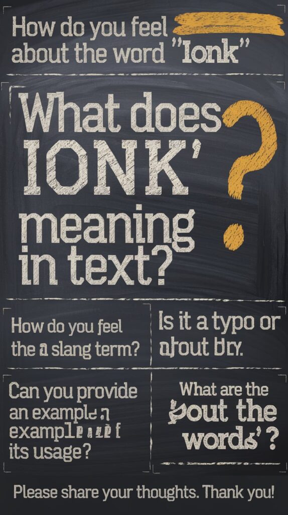 ionk meaning