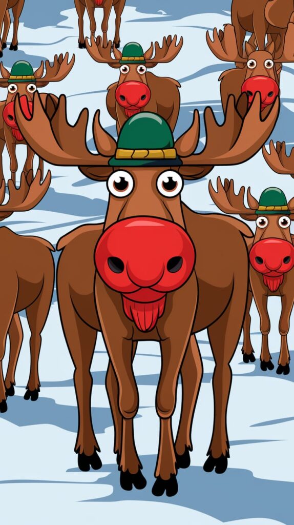 cartoon moose