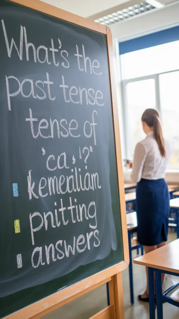 past tense of tear in class room