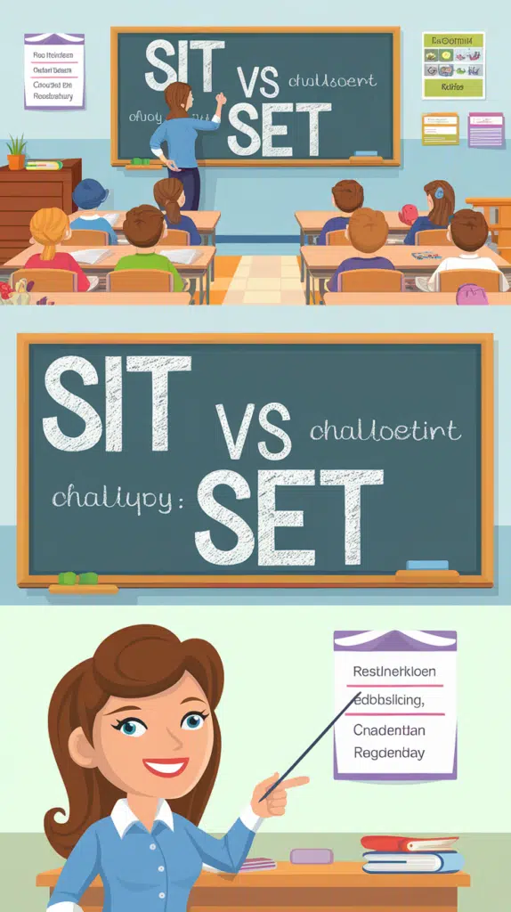 set vs sit