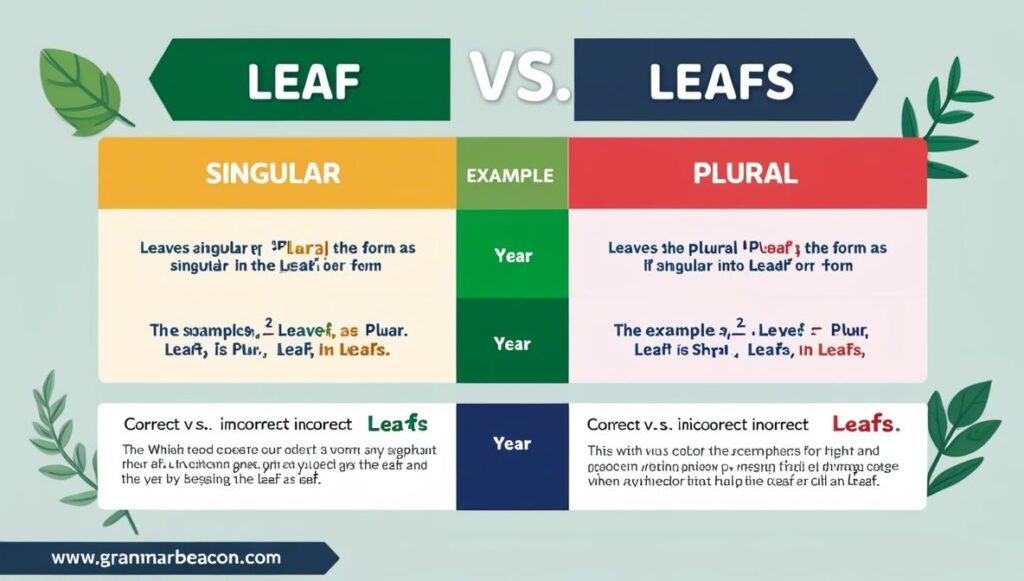 Leafs or Leaves