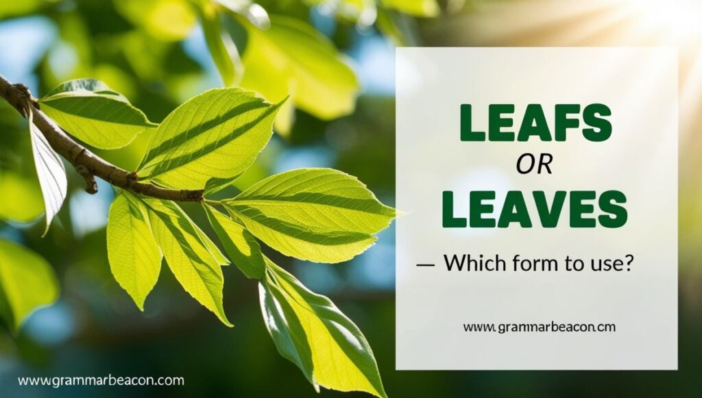 Leafs or Leaves