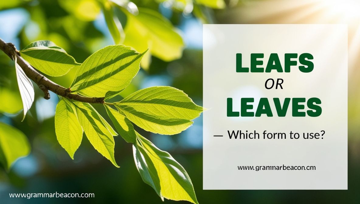 Leafs or Leaves