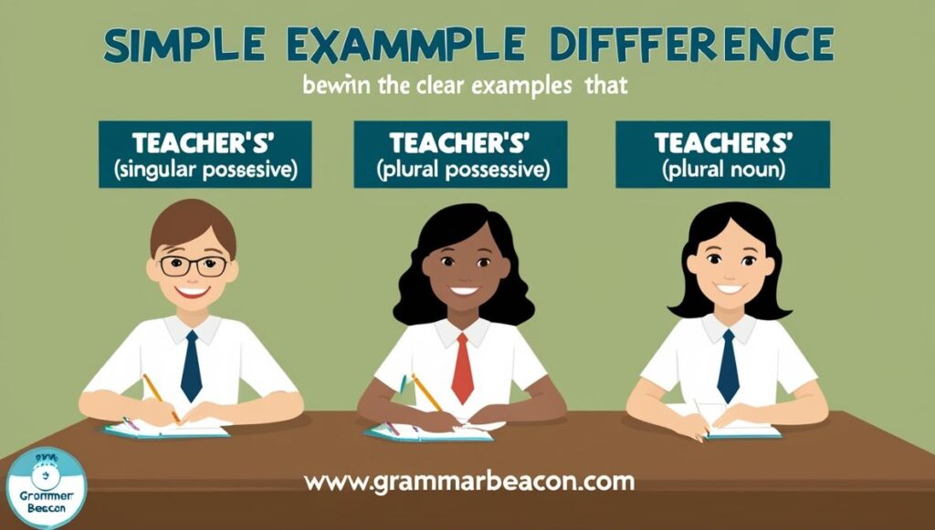 Teacher’s vs Teachers’ vs Teachers