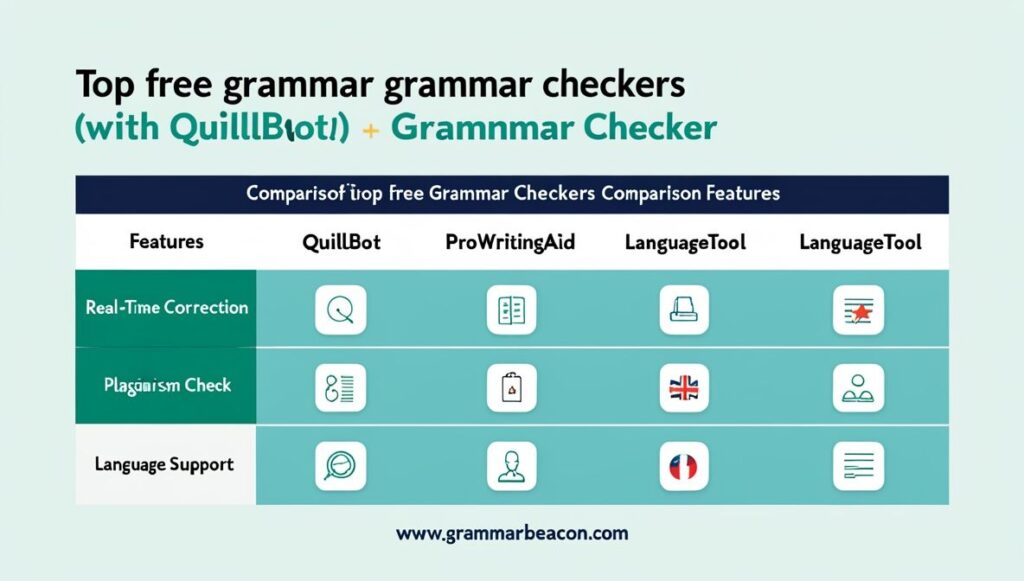 “Comparison of free grammar checker tools 2025”