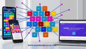 Screen showing NYT Connections word puzzle with connected word groups and Mashable’s daily hints on a laptop.